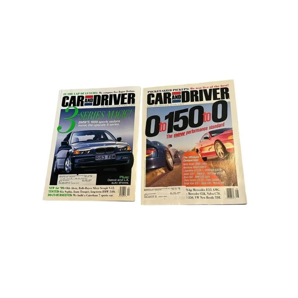Car and Driver Print Magazine VTG‎ 1998 1999 2019 (8) BMW Cadillac VW Camaro